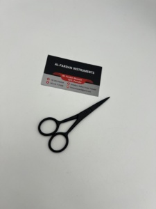 Tijeras Mini Personalizadas de Alta Calidad para Extensiones de Cabello, Herramientas Sostenibles de Acero Inoxidable con Color Negro Mate y Logotipo Privado - Product Image 3