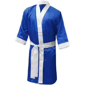 Robes de boxe pour hommes, nouveau style, couleur personnalisée, robes de boxe, kimono de Jiu Jitsu, fabriqué au Pakistan, robes de boxe en vente, OEM personnalisé - Product Image 4