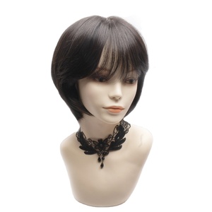 วิกผม AM-W506 100% มนุษย์ Hair6เต็ม "วิกผมสั้นตัดแฟชั่นสำหรับผู้หญิงทำด้วยมือดูเป็นธรรมชาติ - Product Image 1