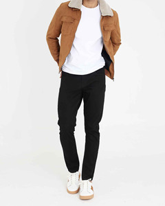Blouson en cuir de vachette de luxe pour homme, style motard décontracté, imperméable, avec logo personnalisé en relief sur le devant, idéal pour l'hiver - Product Image 1