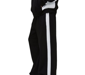 Side Striped Baggy Pant Flares Stack Loose Running Joggers baggy Sweat Elastane Pants Breathable Fabric Sweatpants Baggy <b>Trouser</b> - Product Image 1