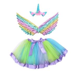Disfraz de Hada con Falda Tutú, Diadema y Alas de Ángel para Niñas, Accesorios para Fotos, Disfraz de Carnaval - Product Image 5
