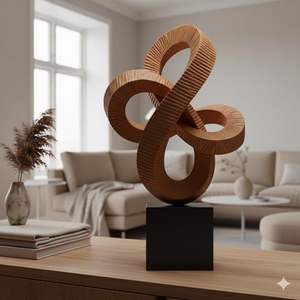 Centro de Mesa de Madera Sólida Hecho a Mano por un Fabricante Confiable para un Estilo de Hogar Orgánico y Decoración Sostenible de la Sala de Estar - Product Image 4