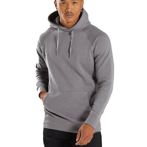 Sweat-shirts à capuche personnalisés pour hommes grandes tailles, basiques, en mélange de coton, pull-over en molleton épais avec cordon de serrage, coupe oversize - Product Image 4