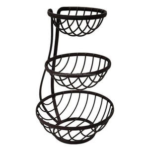 Decorative 3 Tier <b>Basket</b> Fruits Vegetable Storage <b>Basket</b> Rack Kitchenware Floor Counter <b>Display</b> Wire <b>Basket</b> Premium Quality - Product Image 5