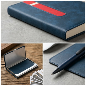 Agenda Premium relié Aurelux RE036 avec boucle pour stylo, 192 pages, logo personnalisé, cadeau d'entreprise pour usage professionnel - Product Image 3