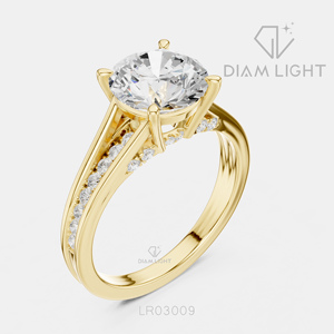 Bague de fiançailles moderne pour femme en or blanc 14 carats avec diamant de laboratoire rond certifié IGI 2,00 carats, couleur F+, clarté VS+, cadeau idéal - Product Image 4