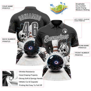 Personalized Sublimation Golf Polo 100% Polyester Sports Team Shirt <b>Custom</b> Club Uniform OEM Wholesale Printed Logo Athletic Wear - Product Image 4