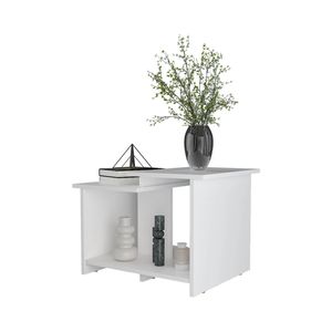 White <b>Open</b> <b>Storage</b> Coffee Table - Product Image 4