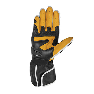Gants de moto OEM avec logo, en cuir de vachette perforé, rembourrage en caoutchouc, design des doigts, pour la conduite, protection pour les sports de plein air - Product Image 2