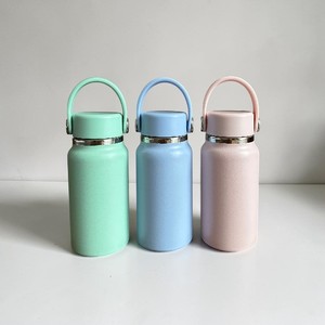 Insulated <b>Mini</b> Water <b>Bottle</b> 200ml 6.7oz Surf Outdoor Sports Micro <b>Bottle</b> Portable Handle Lid Vacuum Insulated Customizable LOGO - Product Image 2