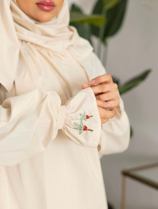 Wholesale New Muslim Ramadan Gifts Portable 3 in 1 Set Luxury Cotton Embroidery <b>Prayer</b> <b>Mat</b> with Quran Cover and Abaya - Product Image 4