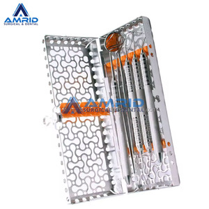 Casete de Esterilización Ortodóntica con Sondas de Diagnóstico, Espejo y Pinzas, Set de Instrumentos Dentales de amrid surgical - Product Image 5