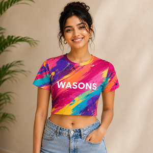 T-shirt court coloré pour femme, sublimation personnalisée, coupe ajustée sportive, écologique, respirant, vêtements en gros OEM - Product Image 1