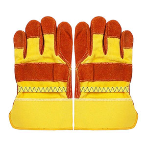 Guantes de Trabajo de Cuero Reforzado de Alta Resistencia con Puño de Seguridad para Construcción, Soldadura y Protección Laboral OEM - Product Image 2