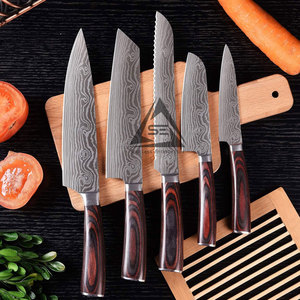 Couteaux de chef en acier damas faits à la main, qualité supérieure, prix bas, directement de l'usine - Product Image 2