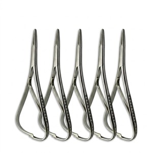 5 Piezas de Pinzas Porta Agujas Dentales Mathieu Slim, Instrumentos de Ortodoncia de Acero Inoxidable - Product Image 3