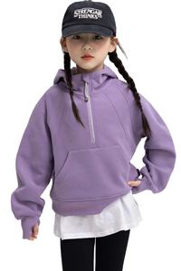 Sudadera con capucha de algodón 100% para niños 400gsm 330 Gym Fleece Heavyweight Sudadera de invierno con diseño de cadera - Product Image 2