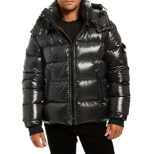 Winter Down Coat Puffer Men Clothing <b>Jacket</b> Streetwear High Quality Leather Waterproof Warm Bubble Puffer Down <b>Jacket</b> - Product Image 5