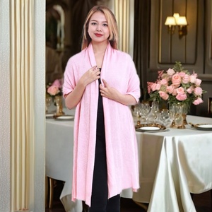 Bufanda de Pashmina Personalizada para Mujer, Nuevo Diseño, Ligera, Ultracómoda, Tejido de Cachemira, Invierno, Rayas/Color Liso/Geométrico - Product Image 4