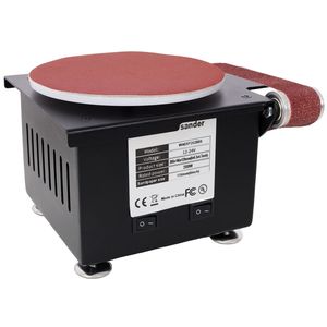 Mini lijadora de banda y disco 2 en 1, velocidad ajustable, eléctrica, para bricolaje, madera, metal, piedra, amoladora de husillo pequeña, máquina de banco. - Product Image 2