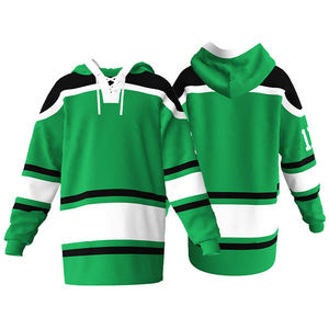 Sweat à capuche de hockey sur glace d'hiver le plus vendu, avec logo personnalisé par sublimation, 100 % coton, anti-plis, avec poche, pour équipe de hockey - Product Image 4