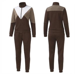 Ensemble de survêtement pour femme de haute qualité à prix de gros, pantalon à taille élastique, style décontracté, couleur unie, longueur intégrale - Product Image 5