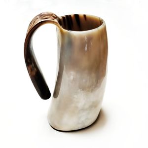 Wholesale Buffalo Viking 100% Natural Handmade Medieval Beer <b>Goblet</b> Medieval Drinking Horn - Product Image 3