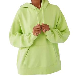 Sudadera de gran tamaño suave de algodón informal de alta calidad para mujer, gran oferta, Sudaderas con cuello con capucha de manga larga, ajuste holgado frontal - Product Image 1