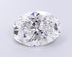 Diamant de laboratoire cultivé en vrac de forme ovale 3,50 Ct D VVS2, polissage excellent, certifié, pierre précieuse synthétique écologique pour bague de fiançailles - Product Image 1