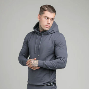 Sweat à capuche épais d'hiver à motif uni, vente en gros, thermique, haute qualité, 100% coton, pull polaire pour homme, personnalisable - Product Image 3