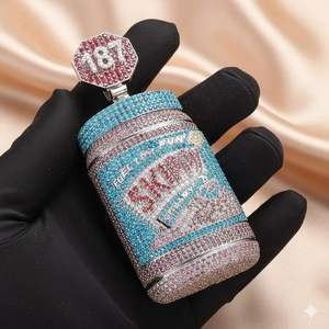 Joyería Hip Hop Personalizada, Diseño 3D CAD, Collar con Colgante de Lujo con Moissanita, Plata 925 con Baño de Rodio - Product Image 6