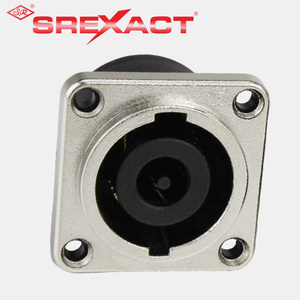 Connecteur de haut-parleur professionnel de qualité garantie, boîtier tout métal, mâle 8 broches, 25A, plaqué argent - Product Image 4