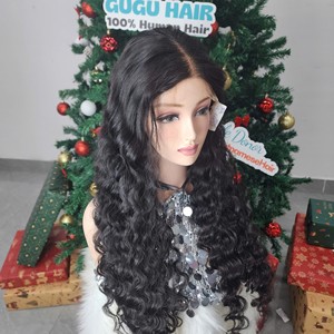Peluca Larga de Cabello Virgen Vietnamita de Primera Calidad, 28 Pulgadas, con Frente de Encaje Transparente HD 5x5, Cabello Humano de Color Natural para Salón - Product Image 3