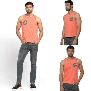 เสื้อกล้ามผู้ชายคุณภาพสูงสำหรับฤดูร้อน OEM ผลิตจากผ้าฝ้ายระบายอากาศ แห้งเร็ว เป็นมิตรกับสิ่งแวดล้อม เหมาะสำหรับออกกำลังกายและฟิตเนส มีไซส์ใหญ่พิเศษ - Product Image 5