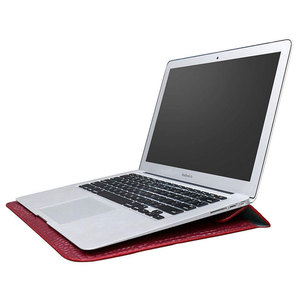 Housse pour ordinateur portable en cuir véritable de qualité supérieure, faite à la main, fine, rembourrée, sacoche de protection pour ordinateur portable de 13-14, 16, 17 pouces - Product Image 4