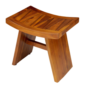 Wooden <b>Bathroom</b> <b>Stool</b> Curved Toilet Seat Shower Bench Best Quality Home <b>Bathroom</b> Furniture - Product Image 2