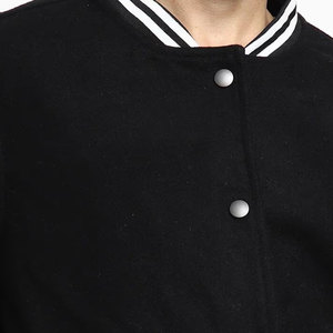 Veste universitaire en patchwork de haute qualité, fabrication en gros, écologique, à bas prix, impression en relief, veste varsity - Product Image 6