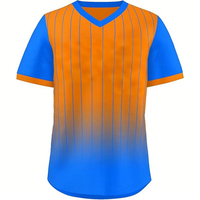 T-shirt de baseball à manches courtes pour homme, 100 % polyester, 220 GSM, séchage rapide, motif logo personnalisé, dernier design 2026, maillot de baseball