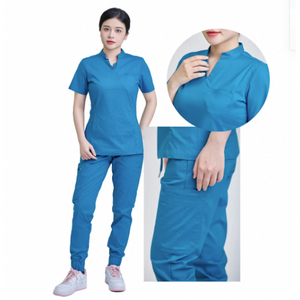 Conjunto de uniforme médico unisex OEM de Vietnam para spa dental y de belleza para personal de hospital - Product Image 1