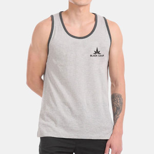 BLACK <b>LEAF</b> Fitness Clothing Pakistan Made Polyester/Cotton Breathable Tank Top Factory Direct Sale Plus Size Summer Wear Men for - Product Image 1