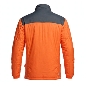 Veste Softshell Orange Décontractée Hiver GYM Active Col Montant Logo Avant Fermeture Éclair Intégrale Imperméable Écologique Anti-UV à Capuche - Product Image 6