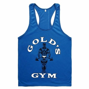 Wholesale Custom logo Cotton Gym <b>Vest</b> Cotton Men's Sleeveless Bodybuilding <b>Stringer</b> Singlet Muscle Fitness Tank Top Y-Back - Product Image 5