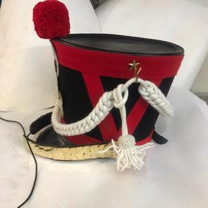 Casco Napoleónico Francés Shako, Sombrero de Copa de Lana Negra con Cordones, Cuatro Estaciones, Adulto Masculino - Product Image 2