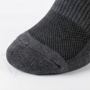 Crew <b>Socks</b> Geometric Pattern <b>Black</b> Gray Running Breathable Polyester Spandex Adult Summer Athletic Sports <b>Socks</b> - Product Image 6