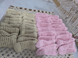 Custom Knitted Cotton Crochet <b>Bottle</b> Hanger <b>Mini</b> Bag with Adjustable Strap Water <b>Bottle</b> Carrier & Drink Storage Bag for Women - Product Image 3