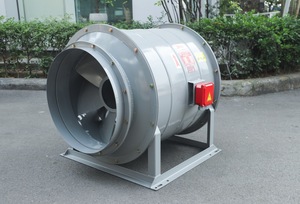 พัดลมแบบแกนหมุนไดเร็คไดรฟ์สำหรับเพิ่มแรงดันในช่องบันได รุ่น APL-7-6.5D พร้อมฐานโครงเหล็ก SS400 ผลิตในเวียดนาม - Product Image 6