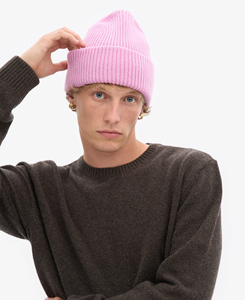 Gorro de Invierno Unisex de Alto Rendimiento, Color Rosa Sólido, Tejido, Estilo Casual, 100% Acrílico, Circunferencia de Cabeza 56-58CM - Product Image 1