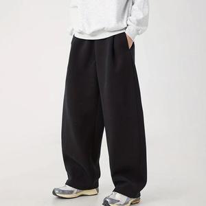 High Quality <b>Baggy</b> Sweatpants <b>Men</b> Gym Joggers Heavyweight Cotton <b>Men's</b> Curved Wide Leg Sweatpants Casual Loose Draped <b>Trousers</b> - Product Image 1