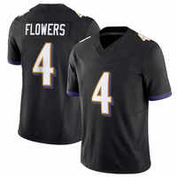 Maillots de football Baltimore pour hommes 0 Smith 8 Lamar Jackson 22 Derrick Henry 4 Flowers 14 Hamilton Stitched Limited Maillots de football